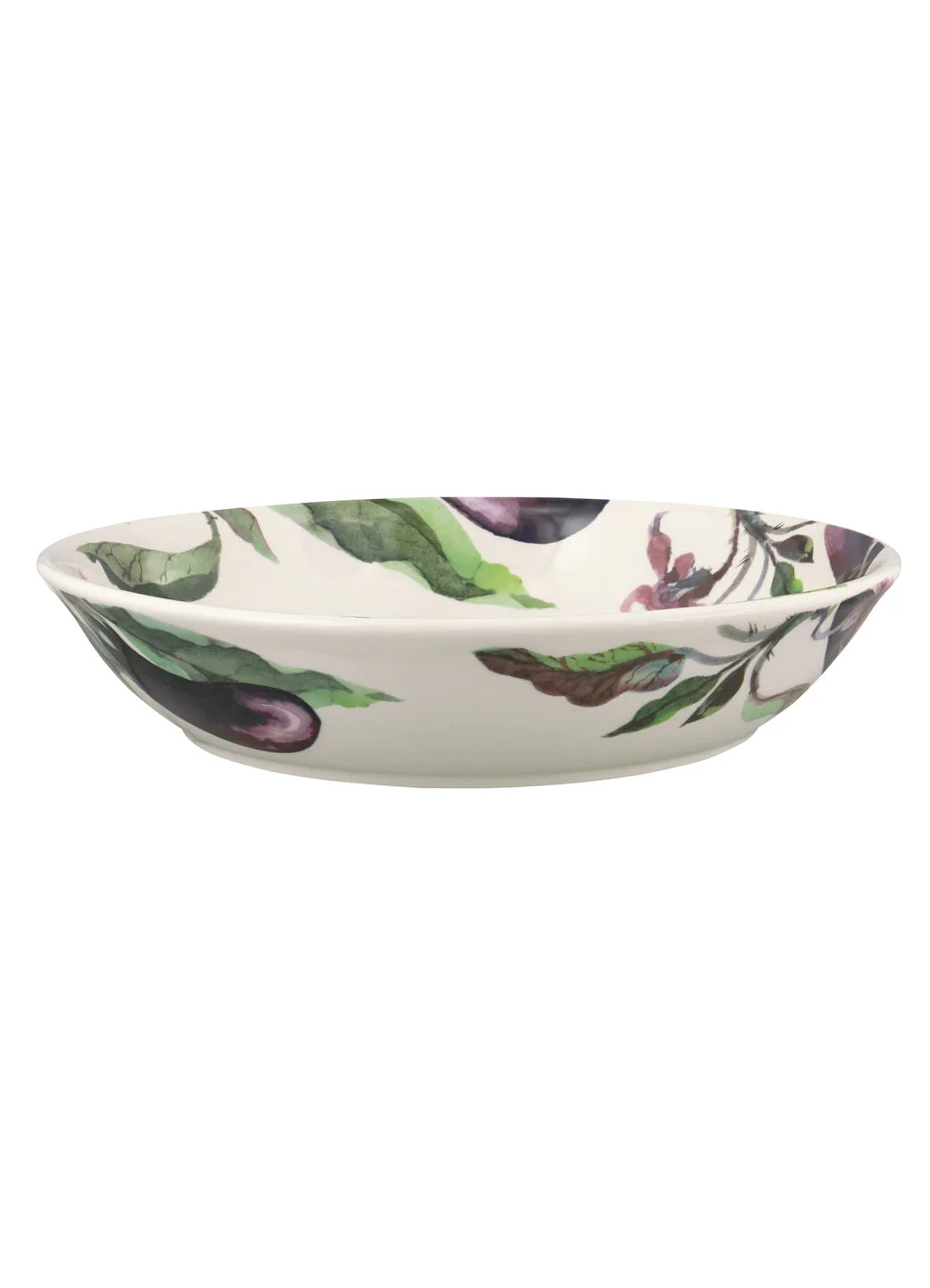 Aubergine & Flowers Medium Pasta Bowl - Set of 4 - Image 6