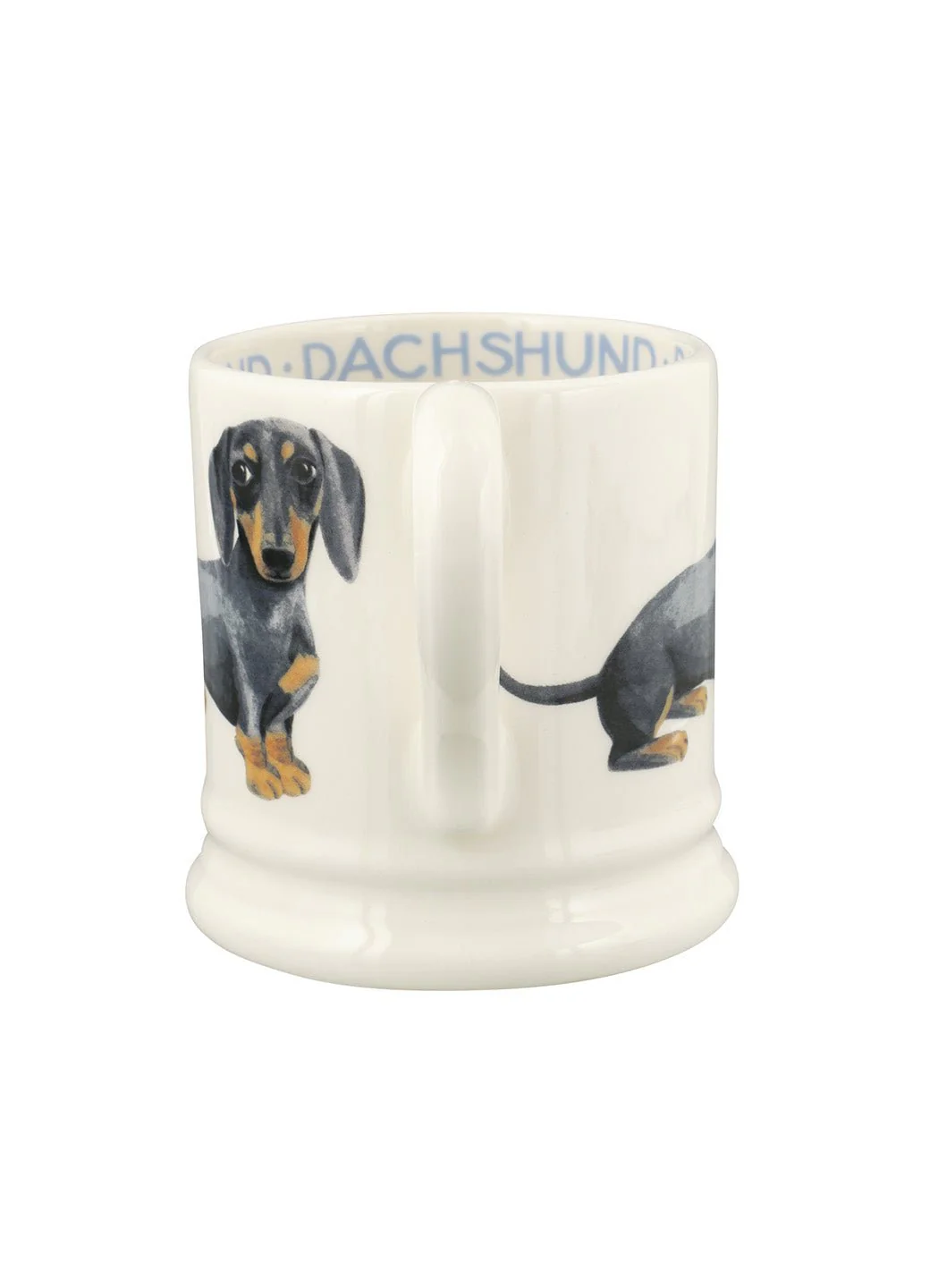 Seconds Dogs Black & Tan Dachshund 1/2 Pint Mug - Image 3