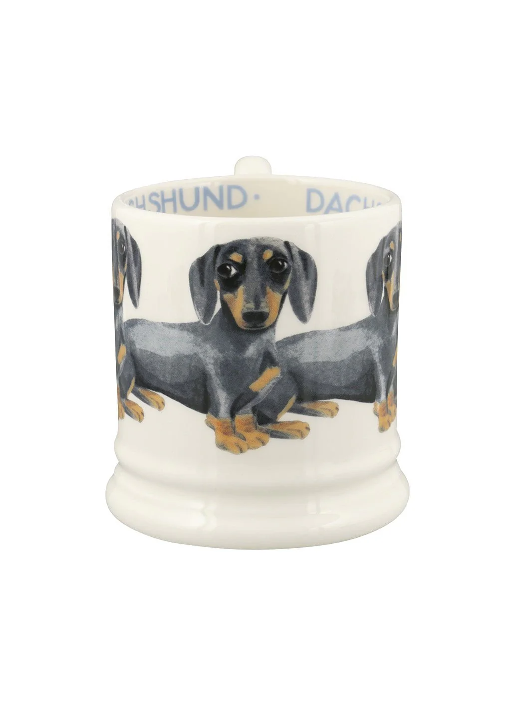 Seconds Dogs Black & Tan Dachshund 1/2 Pint Mug - Image 5