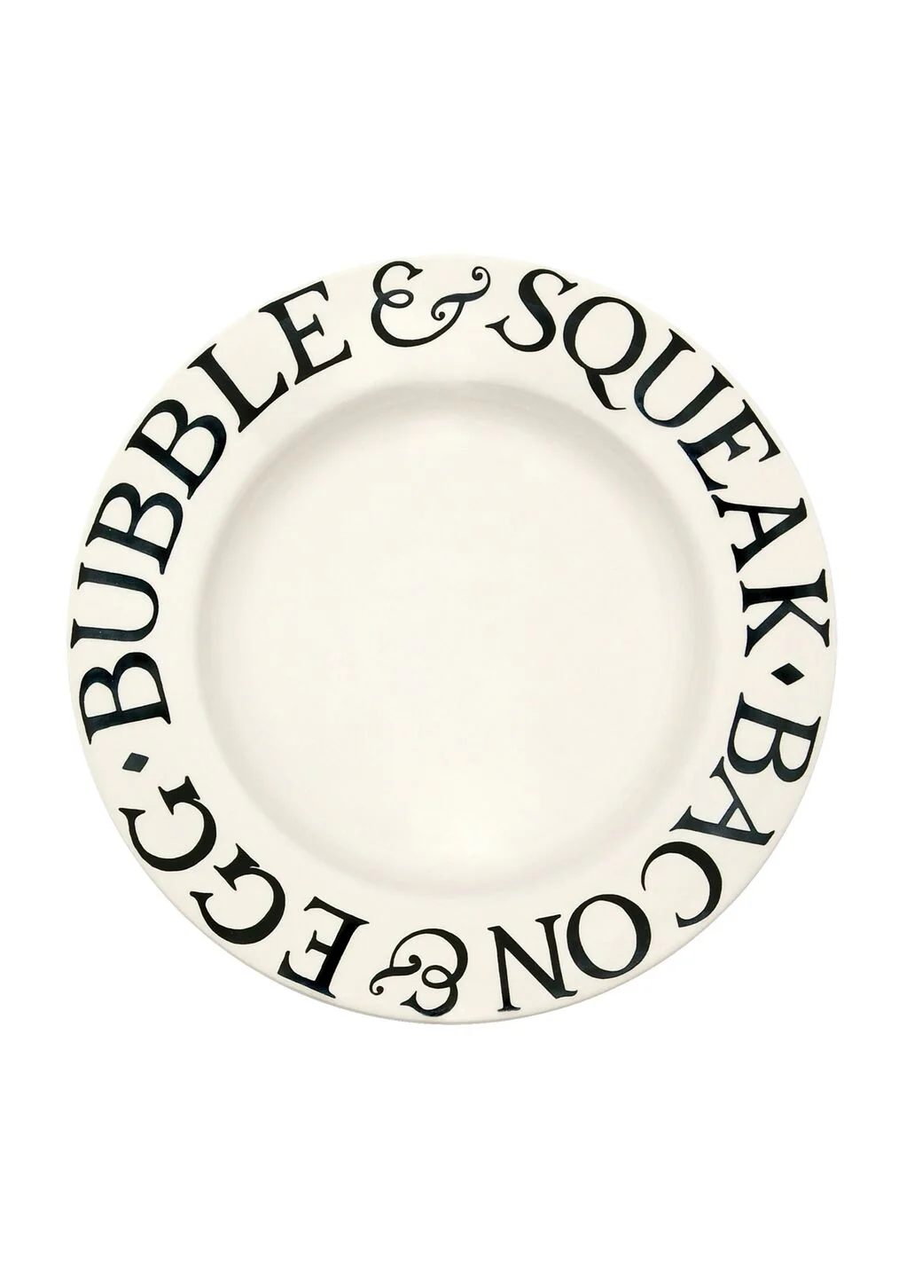 Black Toast Bacon & Egg Large Dinner Plate, 10.5 Inch - Set of 4 - Image 3