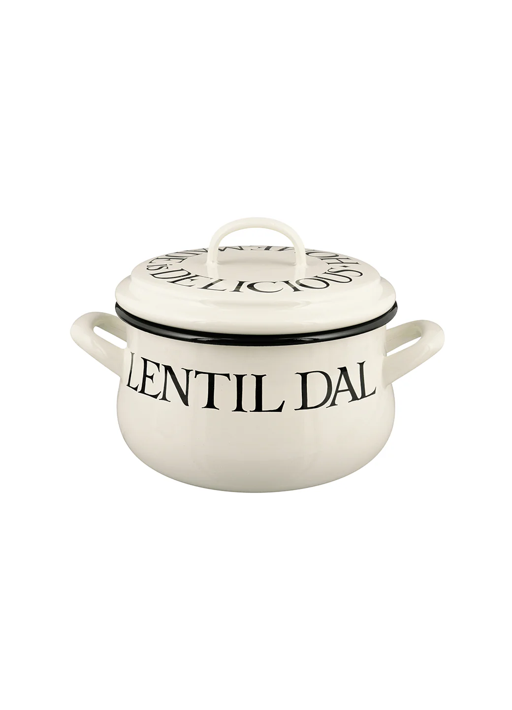 Black Toast Enamel Small Cooking Pot - Image 3