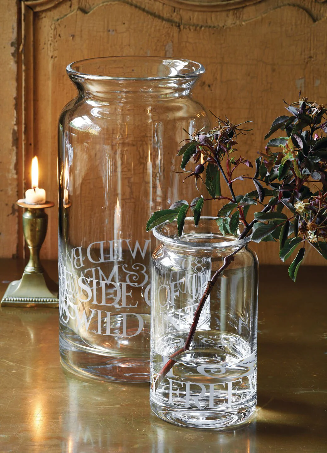 Black Toast Large Glass Jar Vase - Image 3