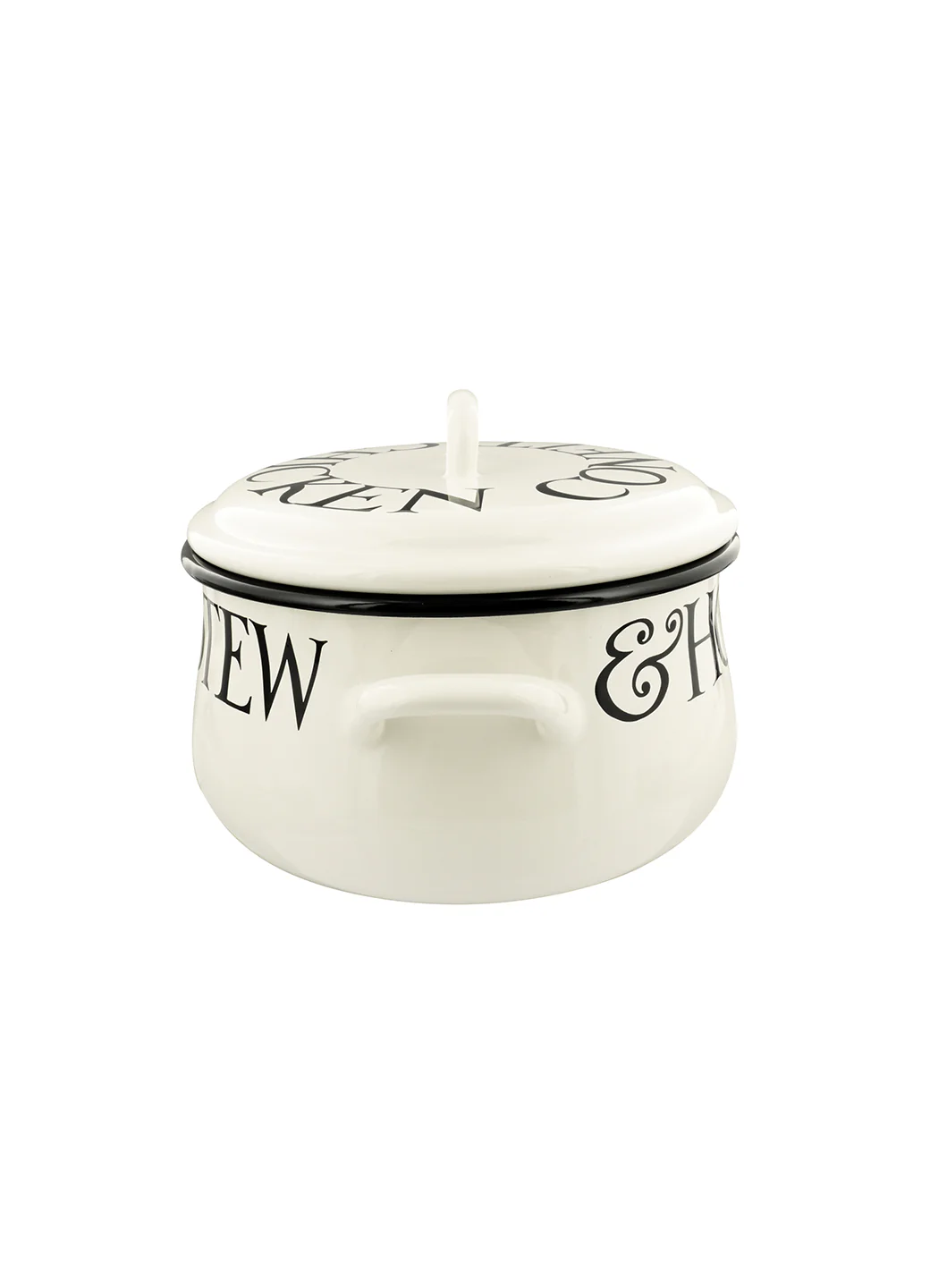 Black Toast Medium Enamel Cooking Pot - Image 3