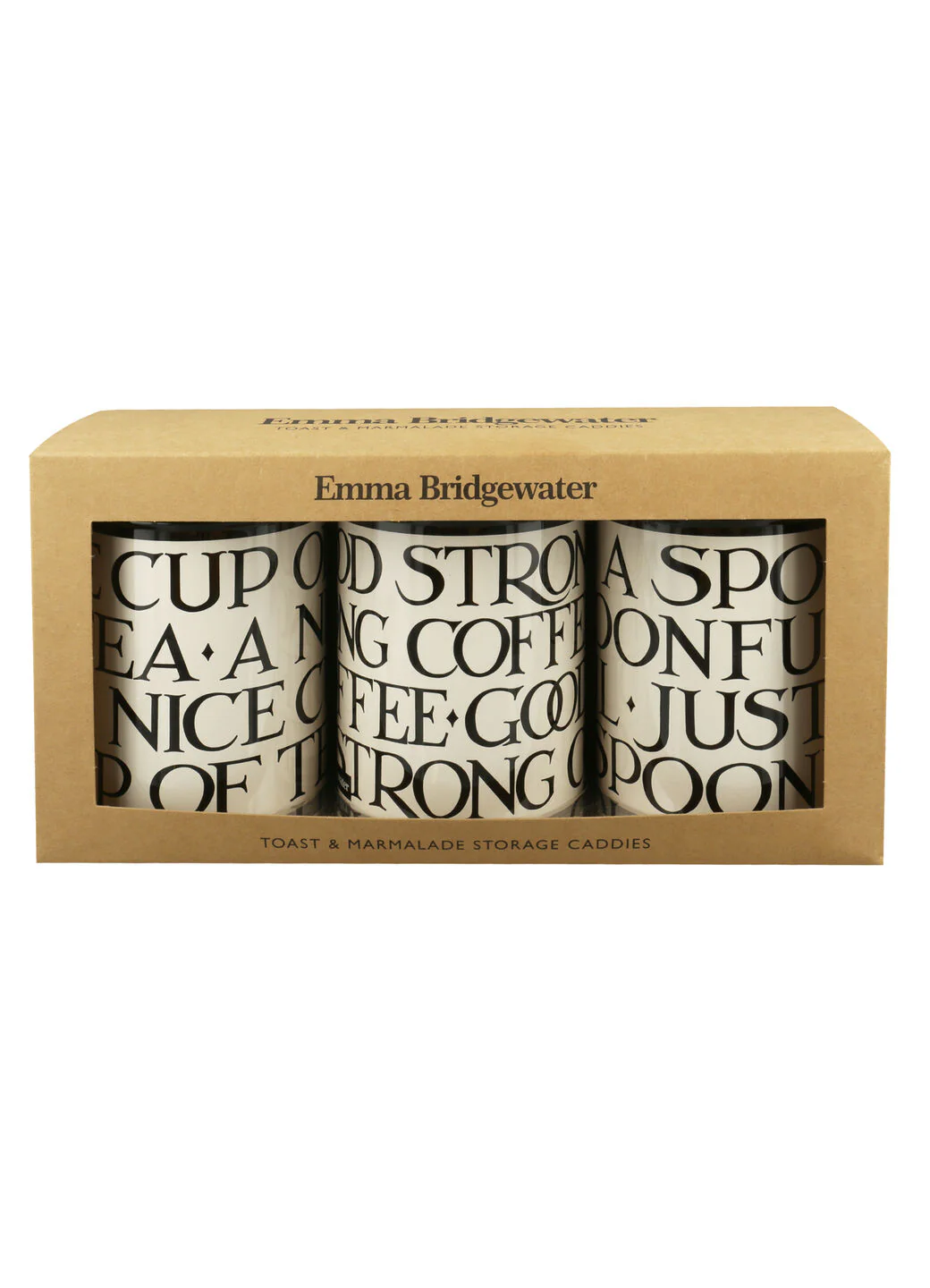 Black Toast Set Of 3 Round Tin Caddies - Image 4