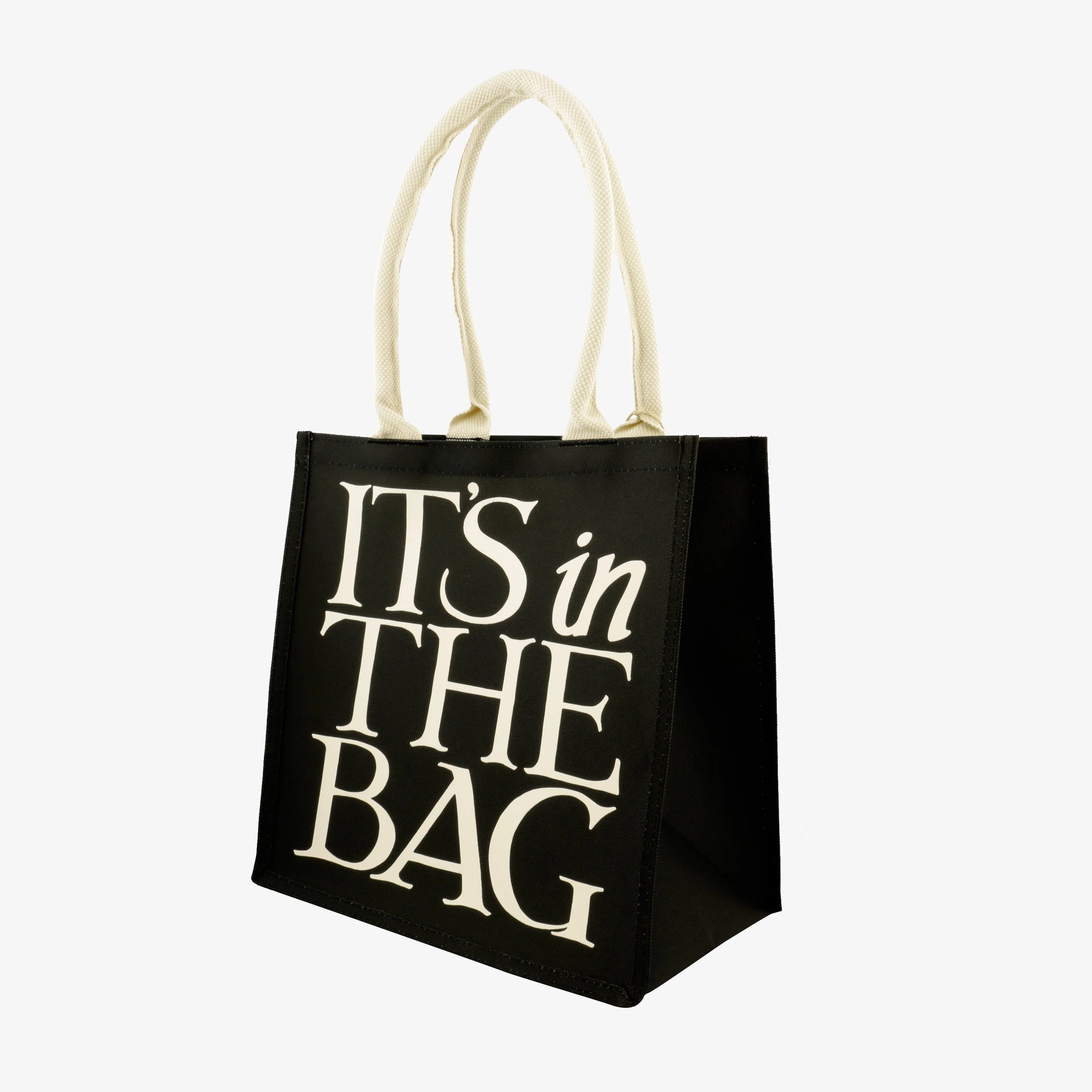 Black Toast Small Recycled Shopper Bag - Image 4