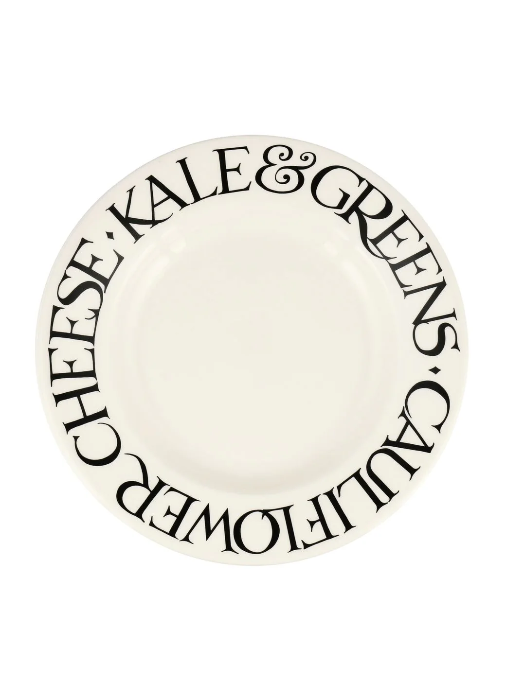 Black Toast Veggies Large Dinner Plate, 10.5 Inch - Set of 4 - Image 3