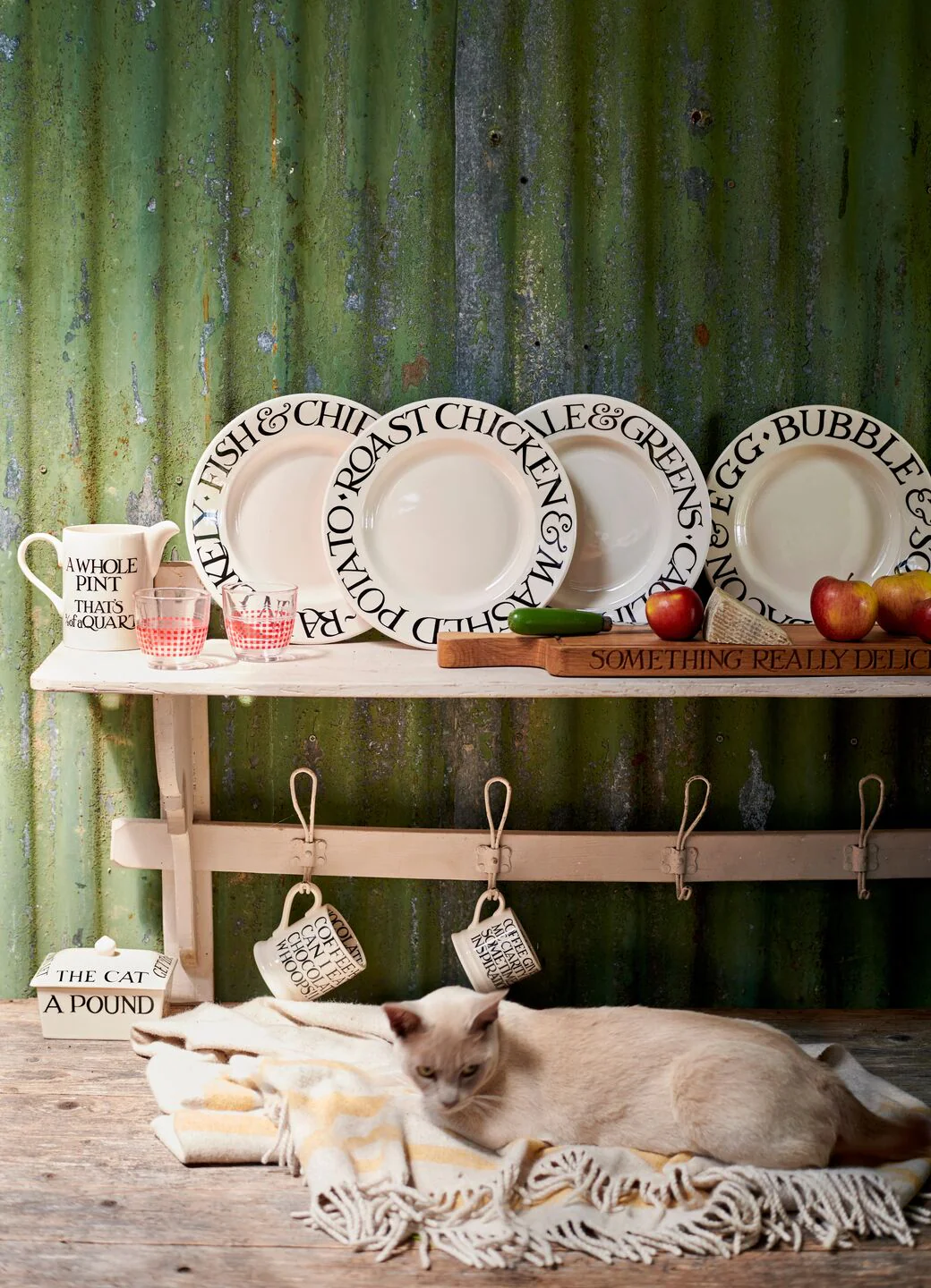 Black Toast Veggies Large Dinner Plate, 10.5 Inch - Set of 4 - Image 4