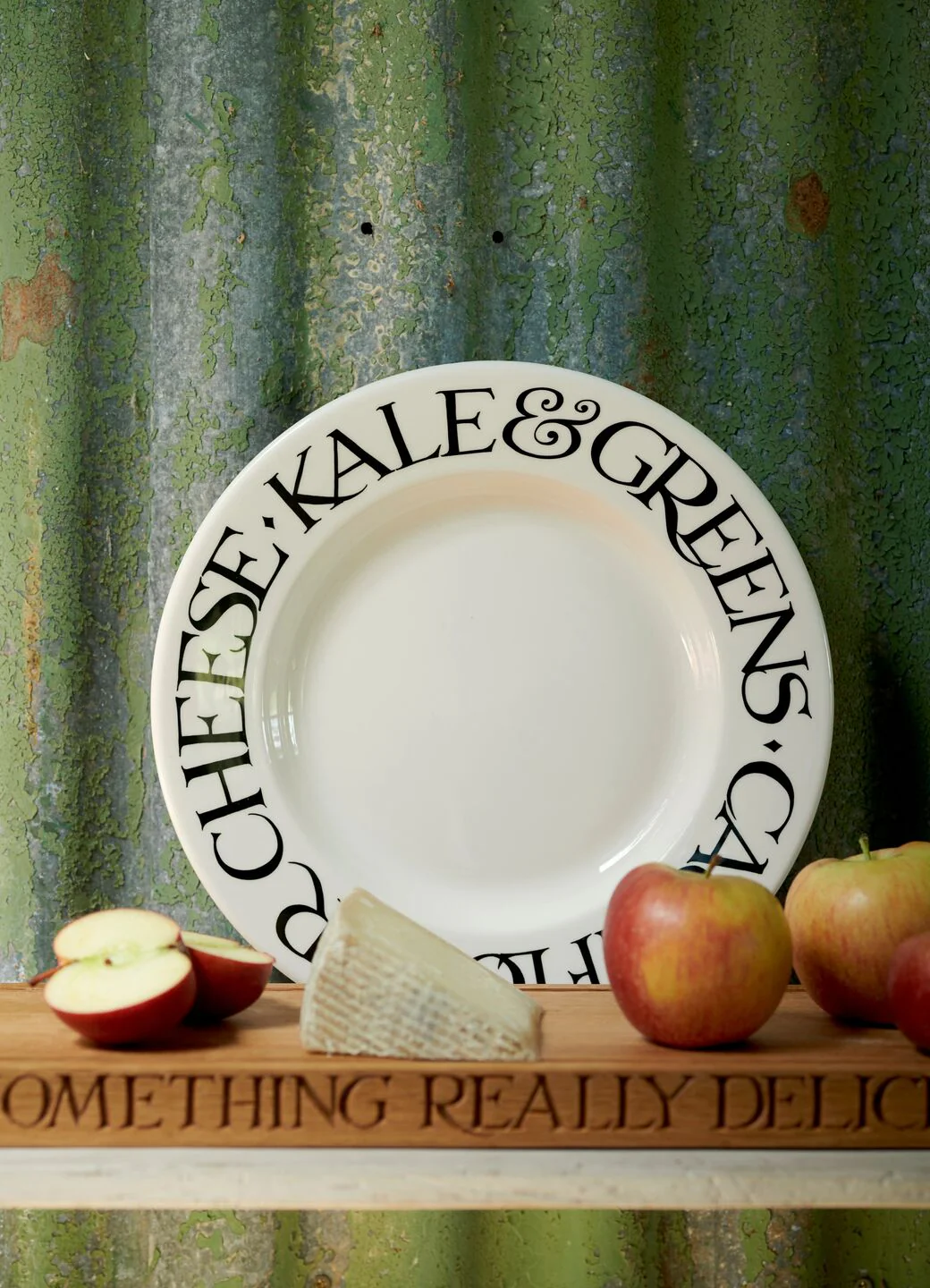 Black Toast Veggies Large Dinner Plate, 10.5 Inch - Set of 4 - Image 5