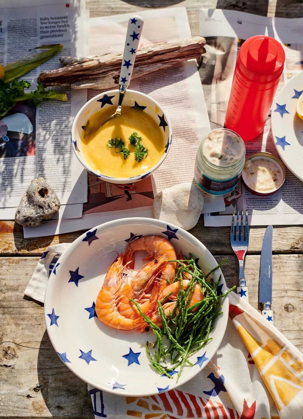 Blue Star Medium Pasta Bowl - Set of 4 - Image 5