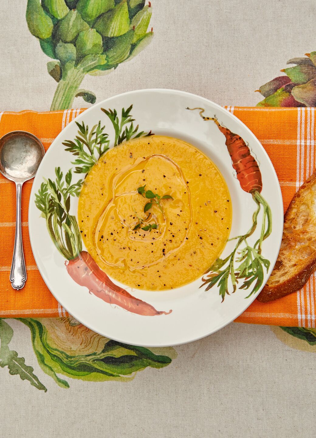 Carrots Soup Plate - Set of 4 - Image 4