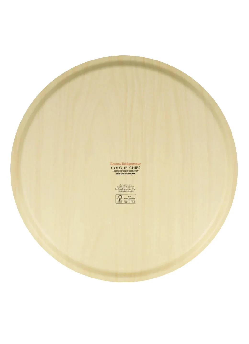 Colour Chips Round Birch Tray - Image 3