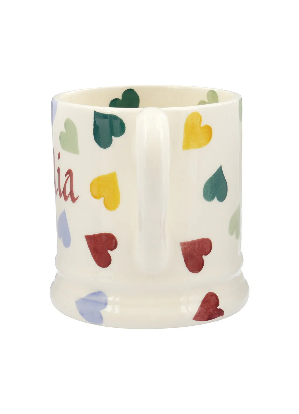 Personalised Polka Hearts 1/2 Pint Mug - Image 3