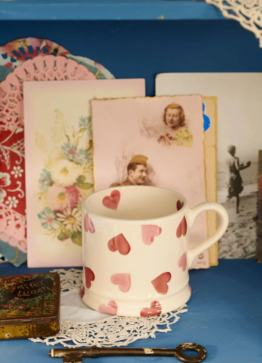 Pink Hearts Small Mug - Image 8